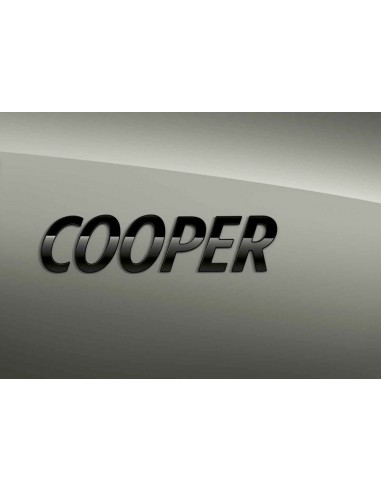 Logo motorisation black line cooper pour MINI F56